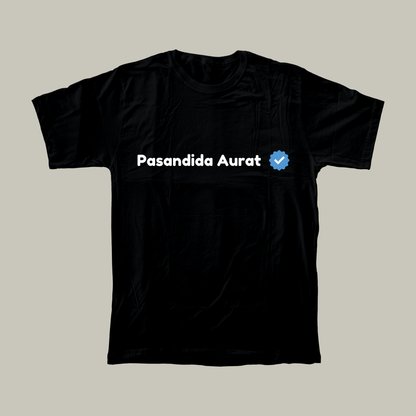 Pasandida Aurat | Women Relaxed Fit T-Shirt | Black