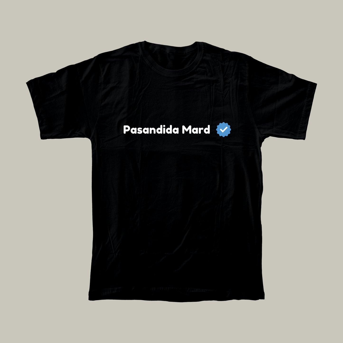 Pasandida Mard | Men Relaxed Fit T-Shirt | Black