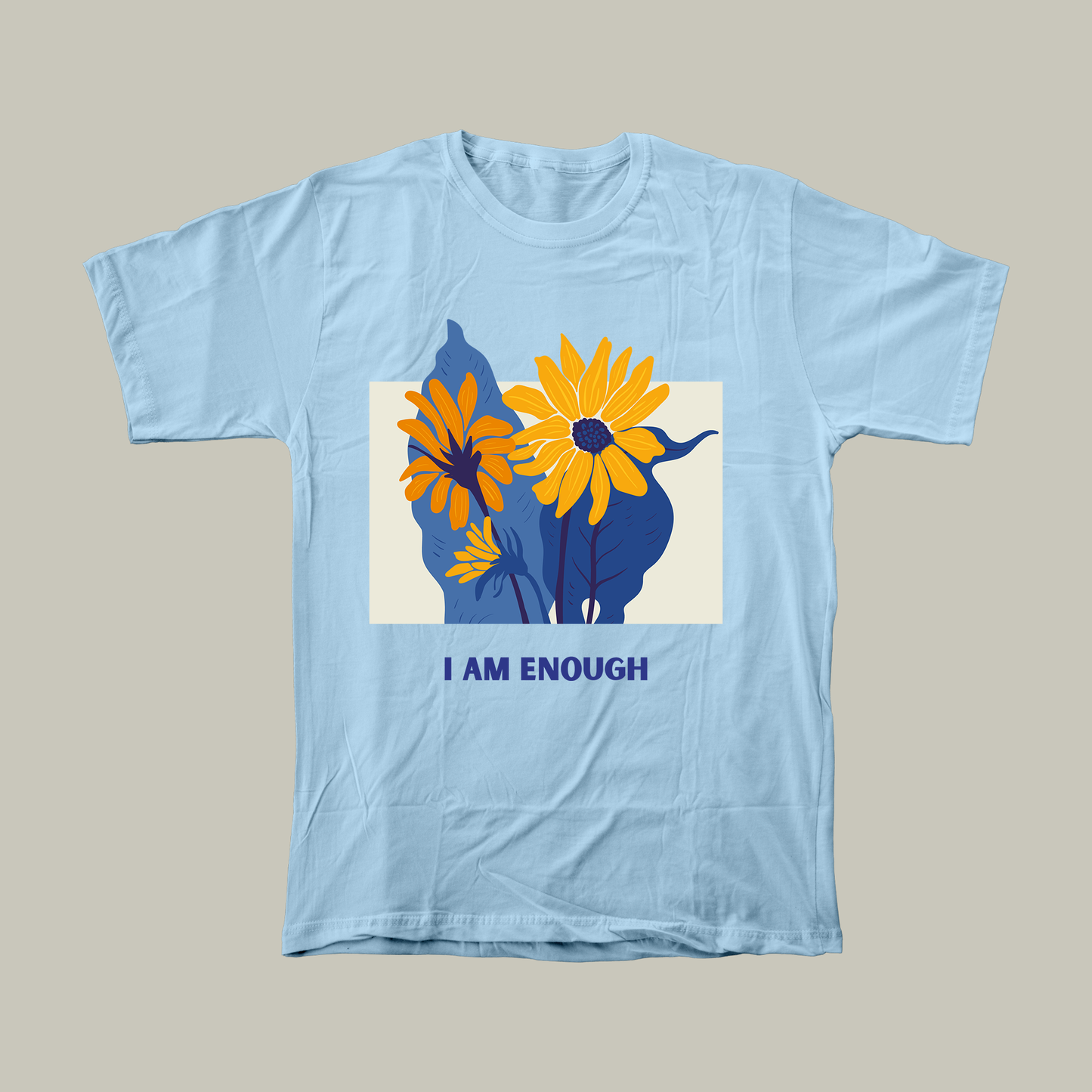 I am enough | Unisex Relaxed Fit T-Shirt | Light Aesthetic