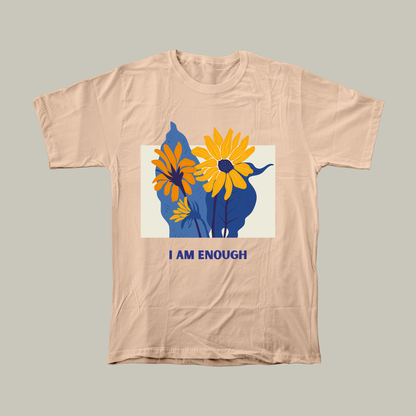 I am enough | Unisex Relaxed Fit T-Shirt | Light Aesthetic