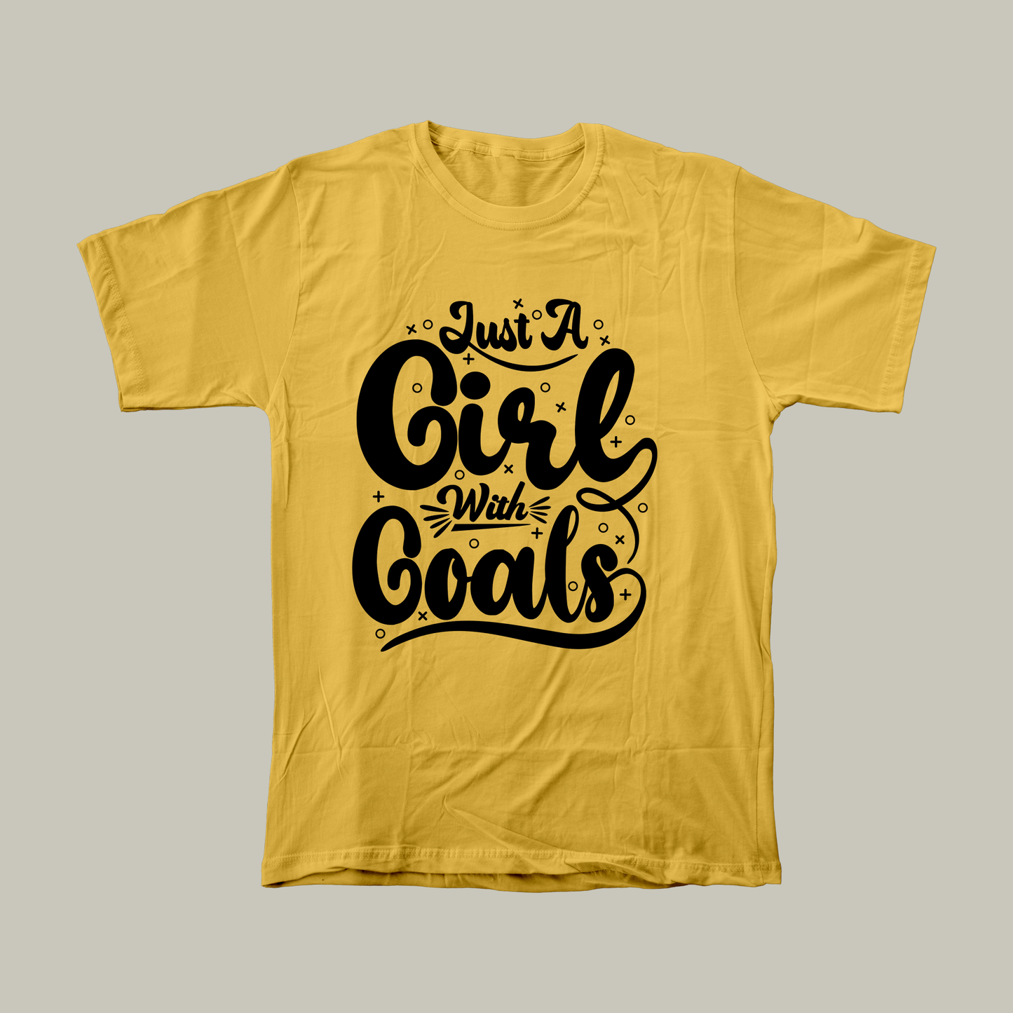 Just a girl with goals | Women Relaxed Fit T-Shirt