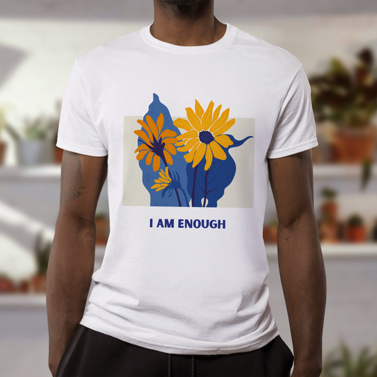 I am enough | Unisex Relaxed Fit T-Shirt | Light Aesthetic