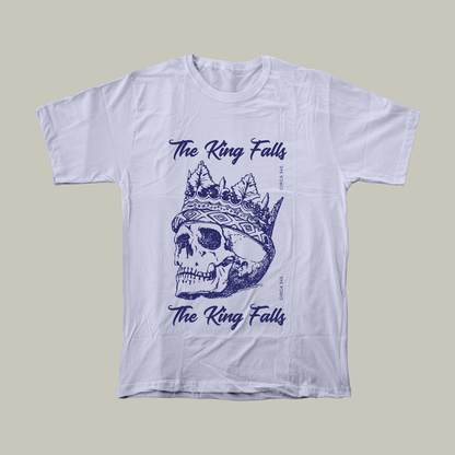 The King Falls | Dark Academia Aesthetic | Unisex Round Neck Half Sleeve T-Shirt - Summer Wear | Light Weight | Cotton | Breathable