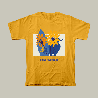 I am enough | Unisex Relaxed Fit T-Shirt | Light Aesthetic