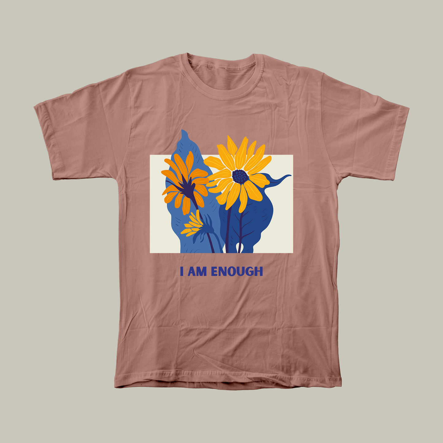 I am enough | Unisex Relaxed Fit T-Shirt | Light Aesthetic