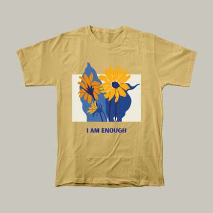 I am enough | Unisex Relaxed Fit T-Shirt | Light Aesthetic