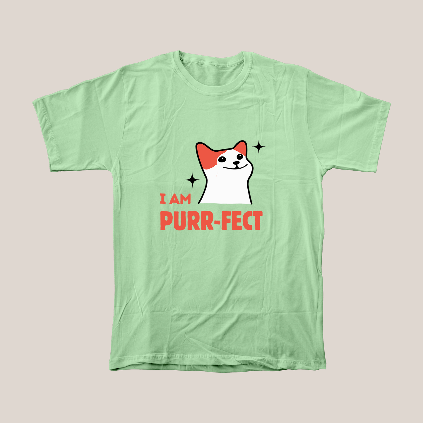 I am Purr-Fect | Funny Cat Unisex Relaxed Fit 100% Cotton Premium T-Shirts