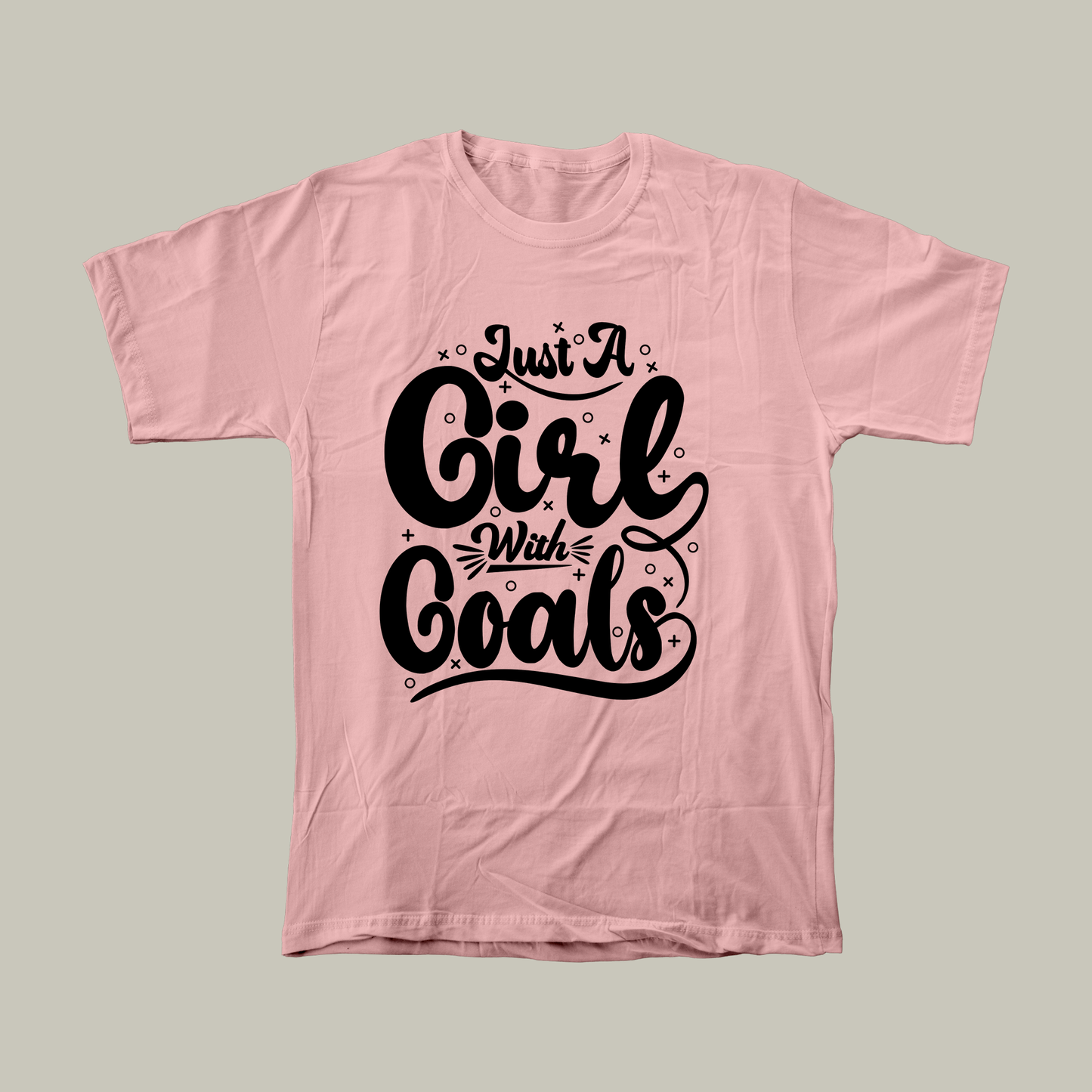 Just a girl with goals | Women Relaxed Fit T-Shirt