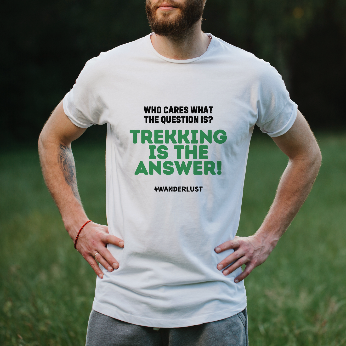 Trekking is Love | Unisex Relaxed Fit Cotton T-Shirt