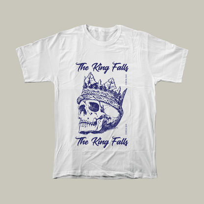 The King Falls | Dark Academia Aesthetic | Unisex Round Neck Half Sleeve T-Shirt - Summer Wear | Light Weight | Cotton | Breathable