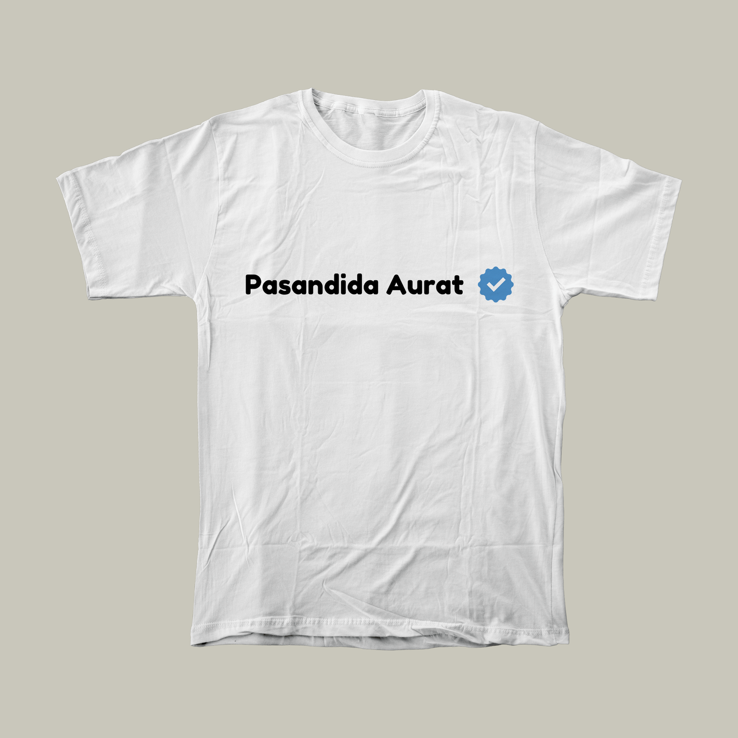 Pasandida Aurat | Women Relaxed Fit T-Shirt | White