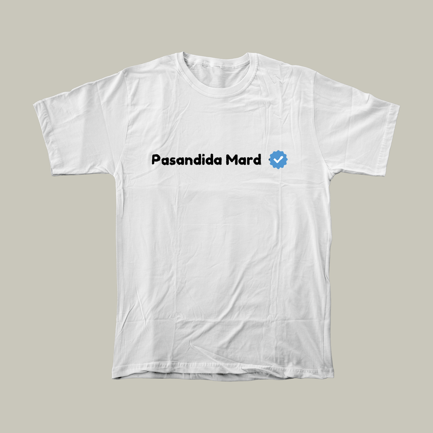 Pasandida Mard | Men Relaxed Fit T-Shirt | White