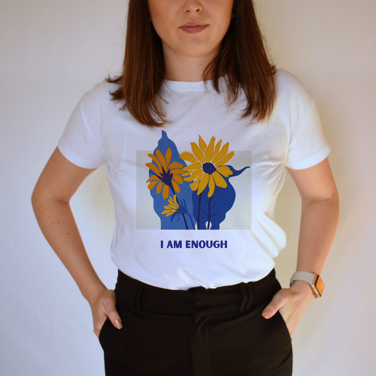 I am enough | Unisex Relaxed Fit T-Shirt | Light Aesthetic