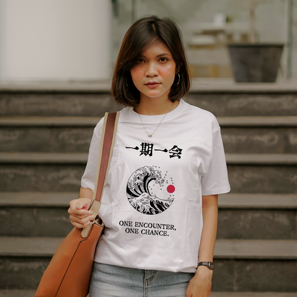 One encounter, one chance - Anime Japanese  Unisex Relaxed Fit T-Shirt